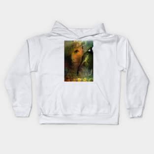 Collage Art Greta Garbo Kids Hoodie